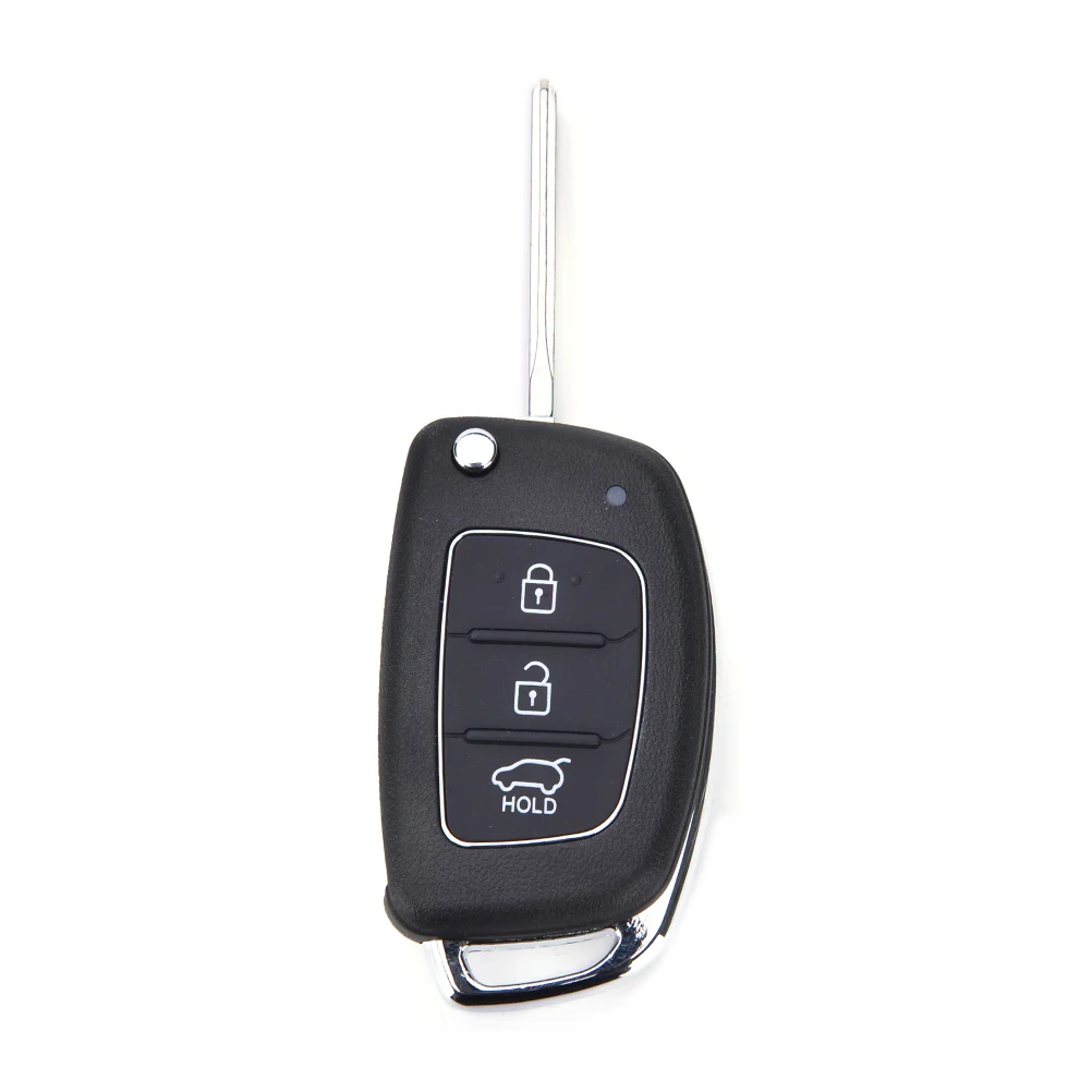 2017 Flip Key Shell Fit for HYUNDAI Ix45 Santa Fe Remote Key Case Fob 3 Button