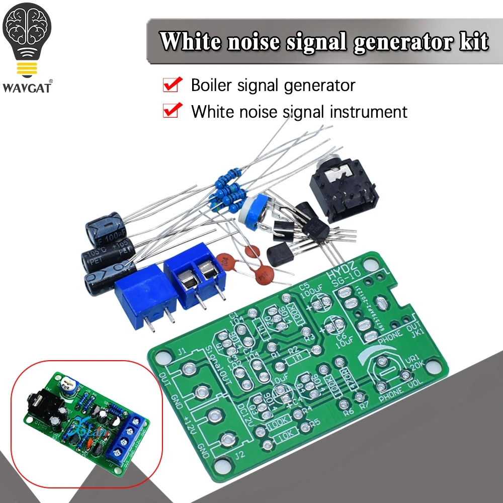 White Noise Signal Generator DIY Kit Electronic 2-Channel Output for Burn-in Test Therapy on Insomnia | Электронные компоненты