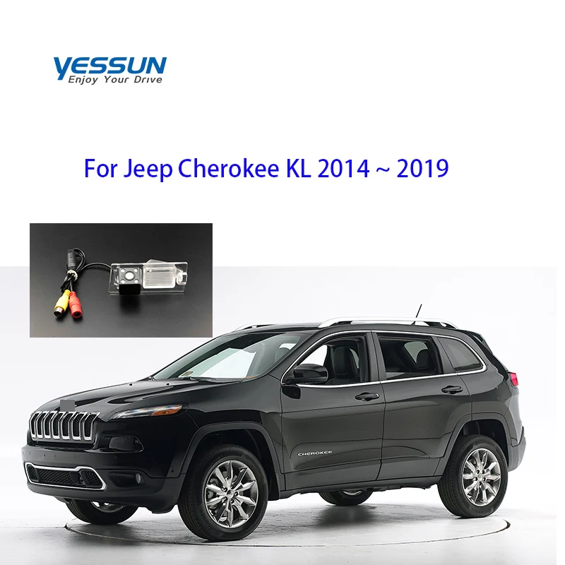 Yessun камера номерного знака для Jeep Cherokee KL~ Автомобильная камера заднего вида помощь при парковке