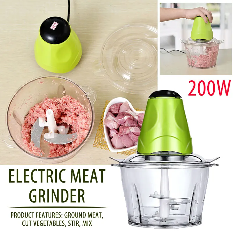Meat Cutter Cooking Plastic Meat Grinder Fruit Blender Practic Home Electric Kitchen Food Vegetables