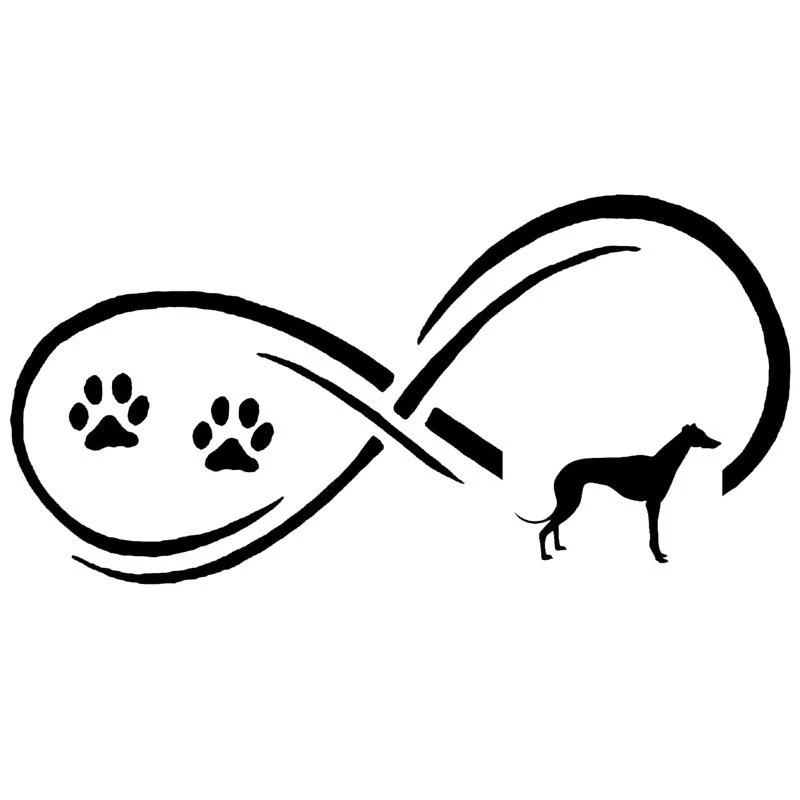 Автомобильные наклейки DAWASARU Adventure Greyhound Dog Eternity Paw модные виниловые украшение для