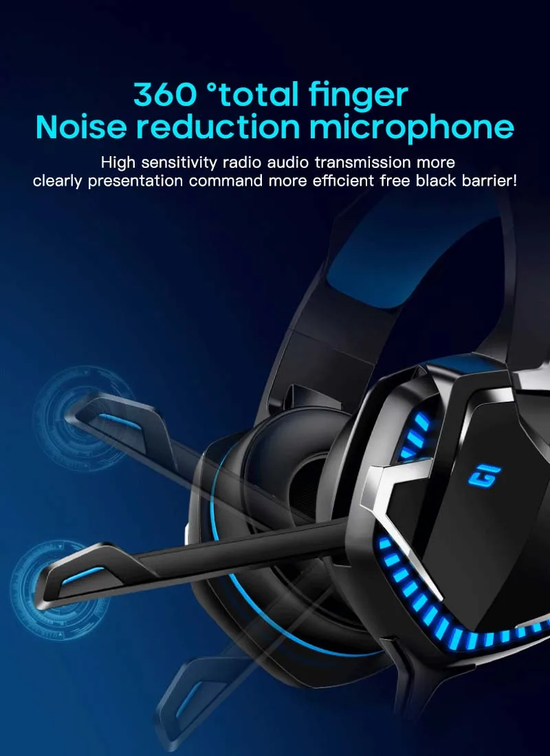 The New N20 Professional Wired Headset for Computer PS4 Gaming Headphones Adjustable Bass Stereo PC Wired Headset With Mic Gifts