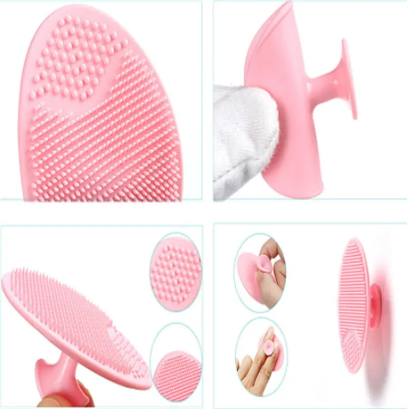 1 Pcs Soft Silicone Facial Cleaning Brush Shower Baby Massage Wash Pad Face Exfoliating Brushes Super Soft Sponges Scrubbers 5