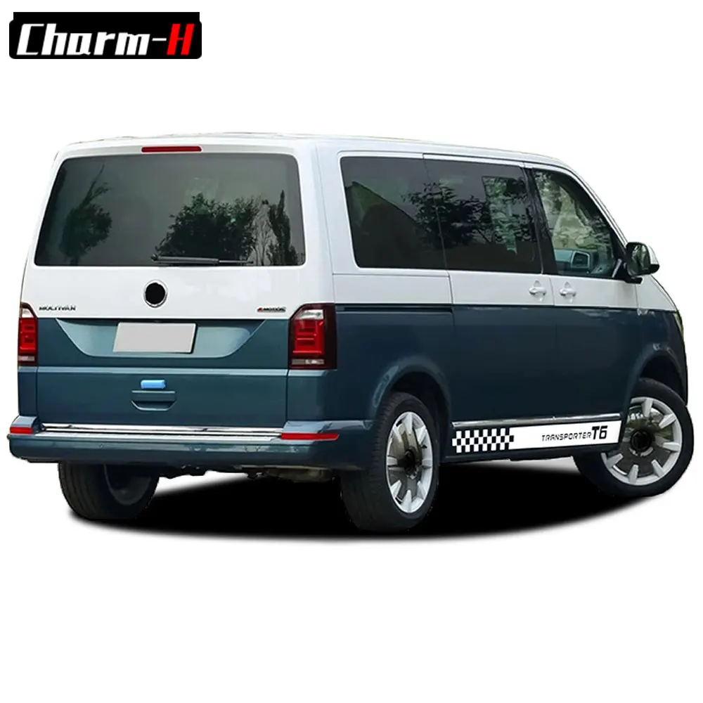 Наклейки на дверь автомобиля боковую юбку полосы наклейки для Volkswagen VW Transporter Multivan