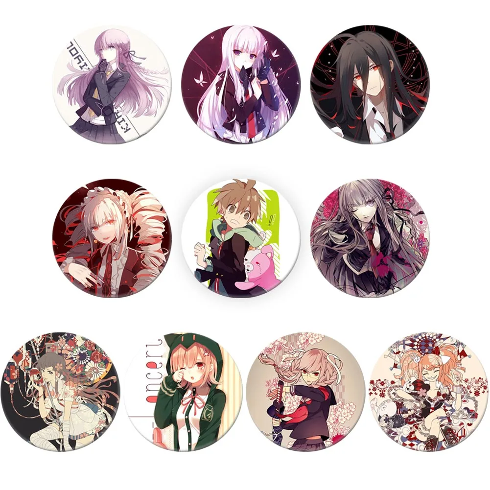 Anime Monokuma Danganronpa Badges Cartoon Figures Brooch Decoration Pin