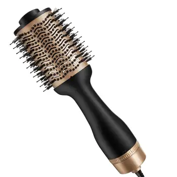 

Hot Professional 24k Gold One-Step Salon Blowout Hair Styler Brush Tools
