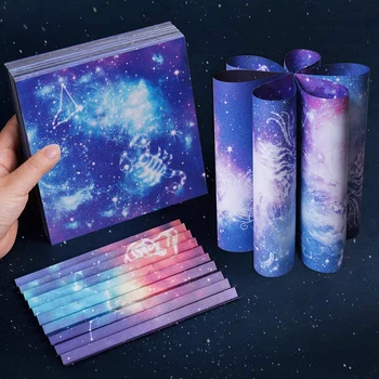 

Origami Paper Double Sided Night Sky Handcrafts Paper for Kids 135pcs 17X17cm for Arts and Crafts Projects DJA88