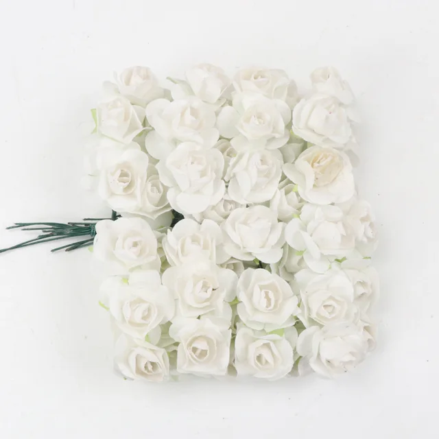 100 Rose Artificiali In Schiuma - Diametro 2,5 Cm, Per Decorazioni Matrimoni, Feste E Fai Da Te - Foto 6