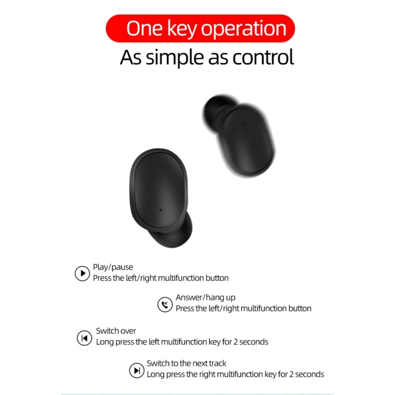 TWS Bluetooth 5,0 A6S наушники VS для Redmi Airdots беспроводная гарнитура Мини гарнитура для Xiaomi iPhone huawei samsung с микрофоном