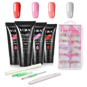 

7pcs Nail Extension Glue Set Professional Manicure Tools Kit Nail Files Brush Nail Cuticle Pusher Nipper 100 Nails