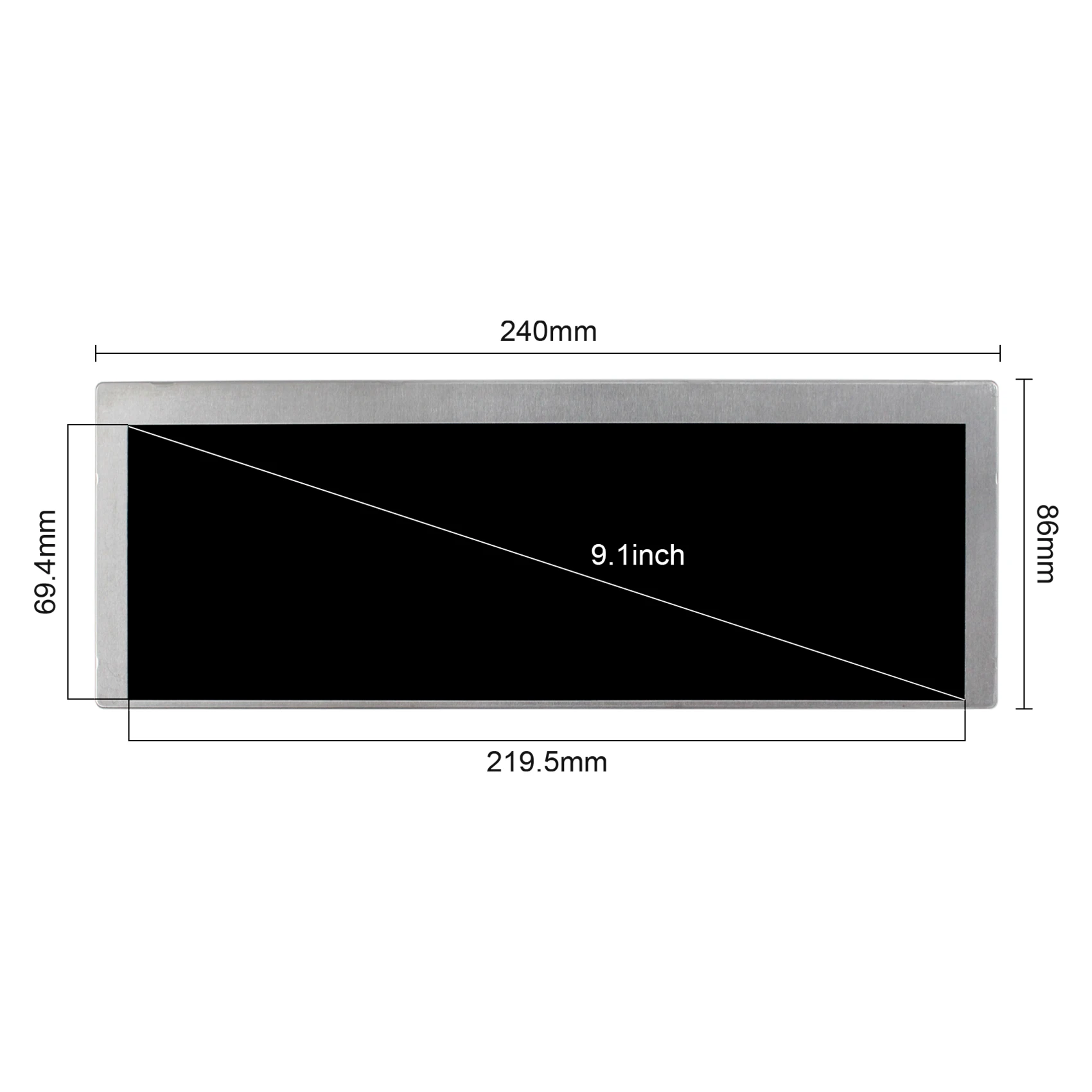 9,1 дюймов 822X260 ЖК-дисплей Экран LQ091B1LW01