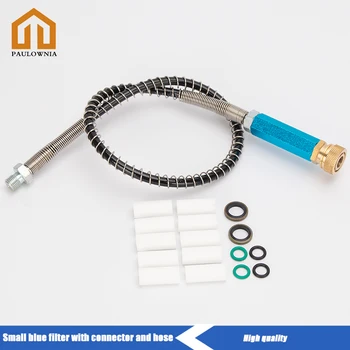 

PCP Paintball High Pressure Hand Pump Filter 300bar 4500psi Water-Oil Separator Dry Air M10x1 Quick Couplers 50cm Nylon Hose