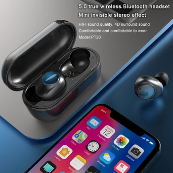 

PT20 Bluetooth 5.0 Bluetooth Headset Touch TWS Wireless Headset (8/23 spot)