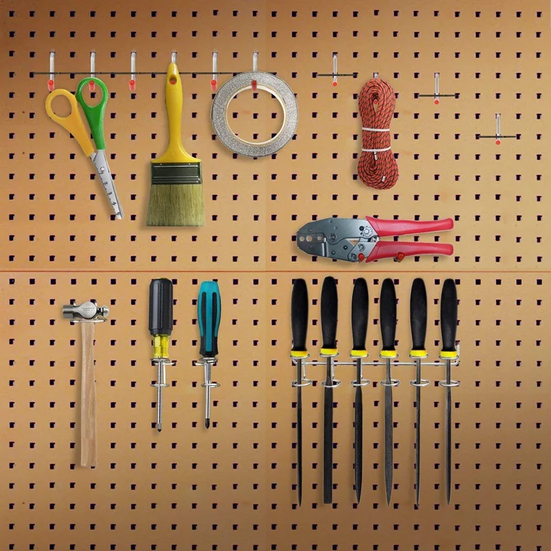 52 шт. крючков для Pegboard, набор крючков для хранения дома, система, набор вешалок для инструментов, для гаража, кухни, мастерской, органайзер, утилита, хо