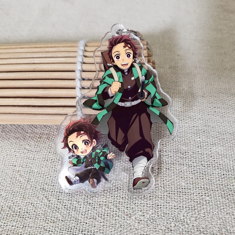 Япония Аниме Demon Slayer Kimetsu No Yaiba Tanjiro Kamado Nezuko Kamado Giyū Sakonji Urokodaki Zenitsu брелок игрушки - Цвет: Розовый