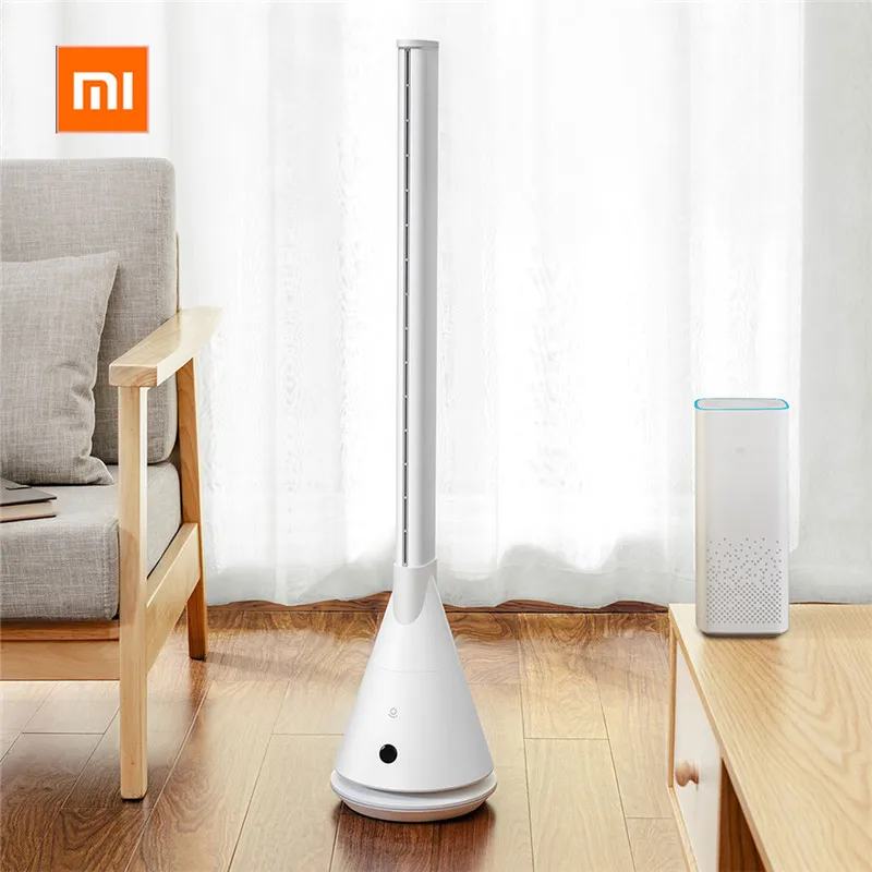 

New Xiaomi Rosou SS4 Fan Tower Style Vertical Leafless Mijia APP Remote Control Timing 11 Speed Natural Wind Fan For Home Office