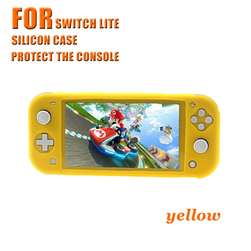 Силиконовый чехол для shand Switch Lite мягкий эргономичный Нескользящий Резиновый защитный чехол-подставка для NS Lite мини-консоль - Цвет: Синий