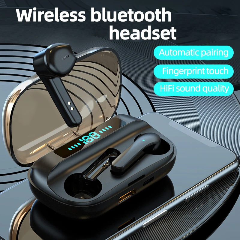

Wireless Bluetooth5.0 Stereo Sport Earphone Phone TWS Earbuds Headset Noise Reduction Stereo Sport Binaural Call Headphones New