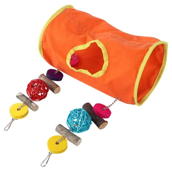 

1pc Delicate Adorable Parrot Swing Standing Swing Pet Supply Birds Toy Parrot Tunnels Parrot Tunnel Toy for Bird