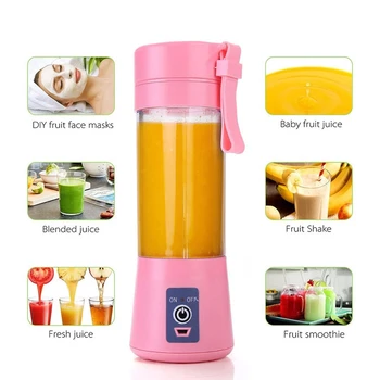 

Portable Blender Charging Mini Fruit Juicer Electric Blending Cup Smoothie Juice Mixer Kitchen Appliances