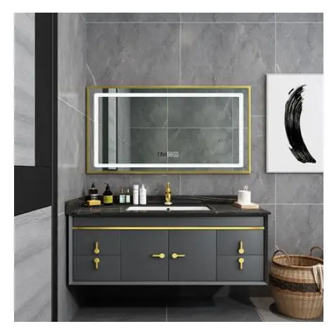 Bestes Angebot 15 Off Hohe Ende Eiche Smart Rock Bord Waschen Tisch Licht Luxus Bad Schrank Waschen Tisch Waschbecken Schrank Kombination Angepasst