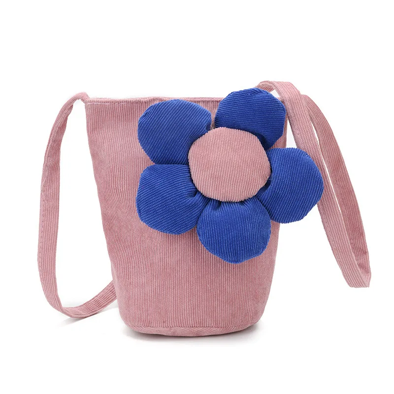 

Corduroy flower women mini handbags ladies shoulder cross-body bags female small phone pouches bolsos bolsas feminina for girls