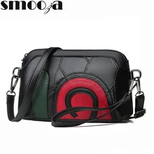 SMOOZA, натуральная кожа, женские сумки-мессенджеры,, роскошная овечья кожа, натуральная кожа, сумка на плечо, женские сумки, Лоскутная сумка