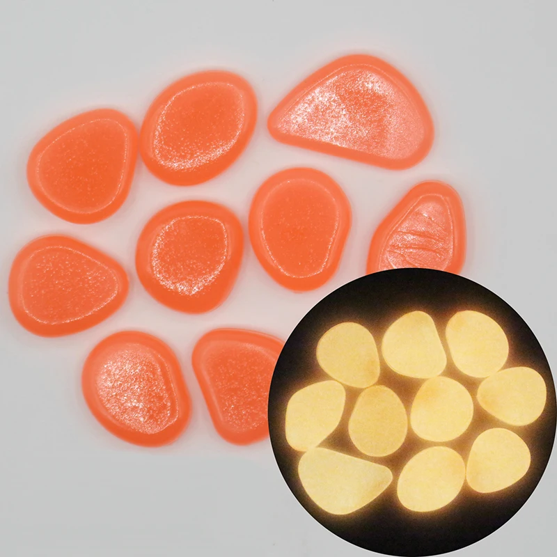 100 сумка для ПК светящийся камешек камешки светится в темноте сад аквариумный, декоративный аксессуары