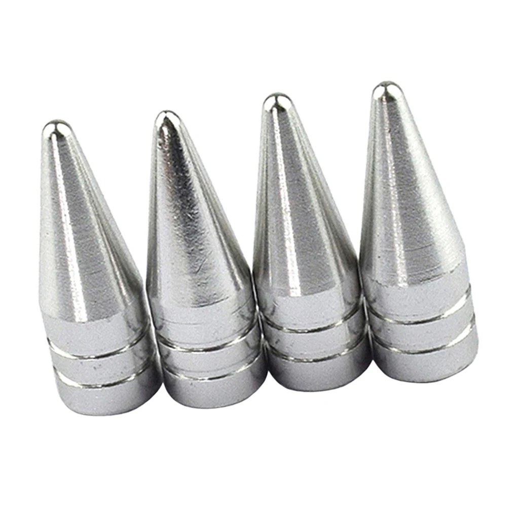 4Set Valve Stem Cap Aluminum Tire Air Car Truck Bike SUV Wheel