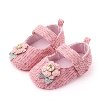

Princess Baby Shoes Baby Girl Anti-Slip Casual Walking Shoes Flower Cotton Shoes Soft Soled Red Bottom Toddler Flip Flops New