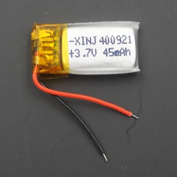 

3.7V 45mAh Lithium Polymer li po Battery Li ion cell 400921 For headphones bluetooth 3D glasses Record pen MP3 speaker watch DIY