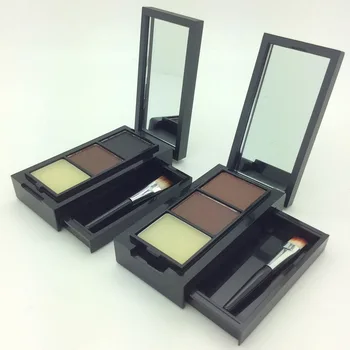 

Newly 3 Colors Professional Eye Shadow Powders With Mirror Brush Makeup Eyebrow Waterproof Palette CLA88