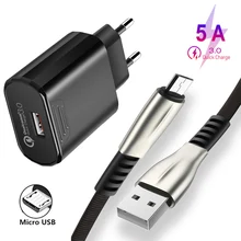 Микро USB кабель для быстрой зарядки для Huawei Honor 7S 6C 7A 7C Pro 6X 7X 5X 5C 8C Y6 Y7 Y5 2020 Y6 Prime 2020 QC 3,0 быстрое зарядное устройство(China)