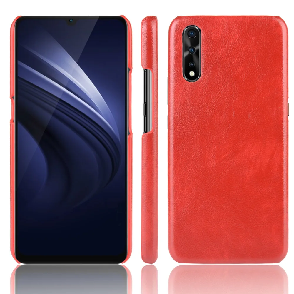 ДЛЯ Vivo V17 Neo V17Neo чехол Ретро Личи шаблон кожаная крышка для Vivo V17 V 17 Neo всенаправленная Защитная крышка 6,38 дюймов