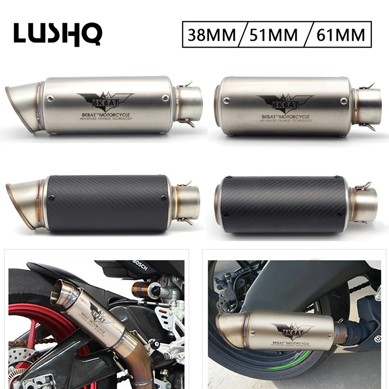 Выхлопная труба мотоцикла mufler Escape Moto 51/61 мм для bmw r1200rt honda cb 1000 r kawasaki ninja 650 benelli bn