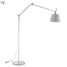 Скандинавский дизайнер, Artemide Tolomeo, макси-торшер, поворотный рычаг, регулируемая светодиодная стоящая лампа, для учебы, офиса, студии, спальни, гостиной