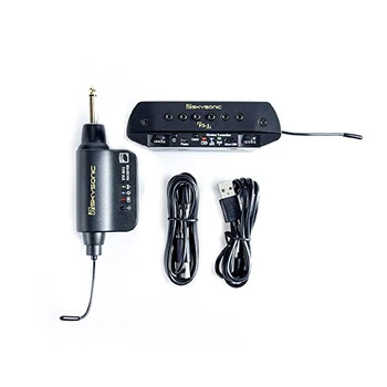 

SKYSONIC FS-1 UHF Guitar Wireless Soundhole Pickup with Transmitter Receiver + Mic Dual Pickup System Max.30M Built-in Battery