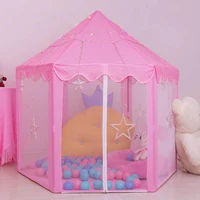Anti-Mosquito Baby kid toy Tent Portable Folding Prince Princess Tent Kid Gift Child Castle Play House Wigwam Beach Zipper tent 2