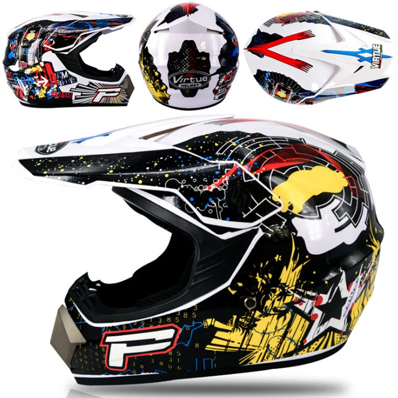 Ceny Super fajny motocykl terenowy kask ATV motor terenowy kask mtb Downhill kask fullface darmowe 3 prezenty i dużo pojemności projektowych