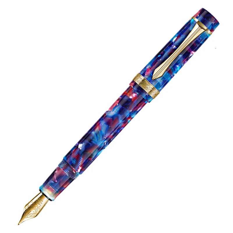 LIY(Live In You) Celluloid Schmidt позолоченный Тонкий перьевая ручка конвертер потрясающая ручка для письма Коллекция подарков