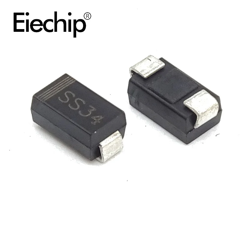 Diode Schottky en cristal, 1N5822 SS34 DO100 SMA SMD, 3A, 40V, 241 pièces