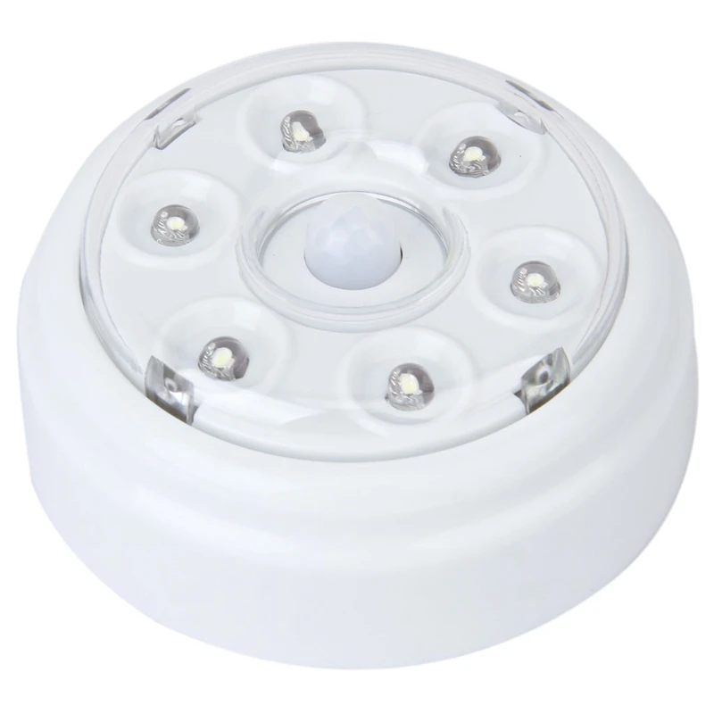 

1 x DC 3-6V 6-LED Auto Infrared PIR Wireless Motion Sensor Detector Light Lamp for Porch Corridor Bathroom
