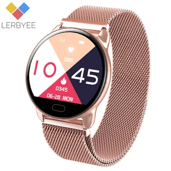 

Lerbyee K9 Smart Watch Waterproof IP67 Blood Pressure Sleep Monitor Fitness Watch Call Reminder Wristband New for iOS Android