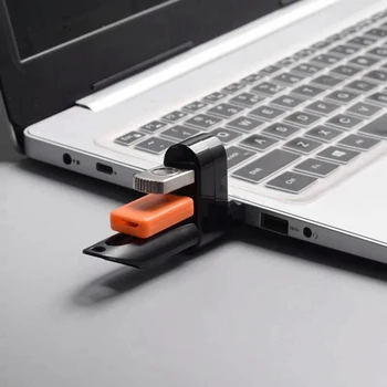 

3-Port USB 2.0 HUB Rotate Splitter Extension Dock USB Hub for PC Notebook VH99