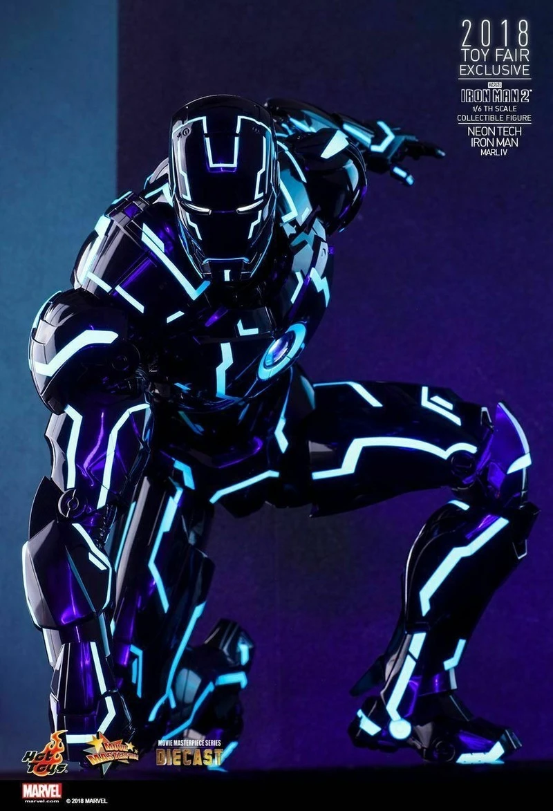 Hot Toys Iron Man Mark IV 4 Neon Tech 