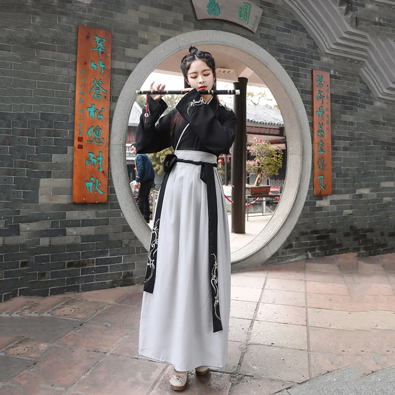 Для мужчин/женщин Hanfu древний китайский традиционный костюм Танга для взрослых Фея/Рыцарь Хэллоуин Косплей Костюм dldl4200