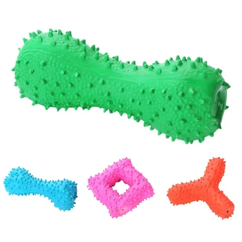 

Pet Natural Latex Squeaky Chew Toys for Dogs Safe Cleaning Teeth Toys Four Designs for Option Fun, Biting, Vocalizing Latex Toy