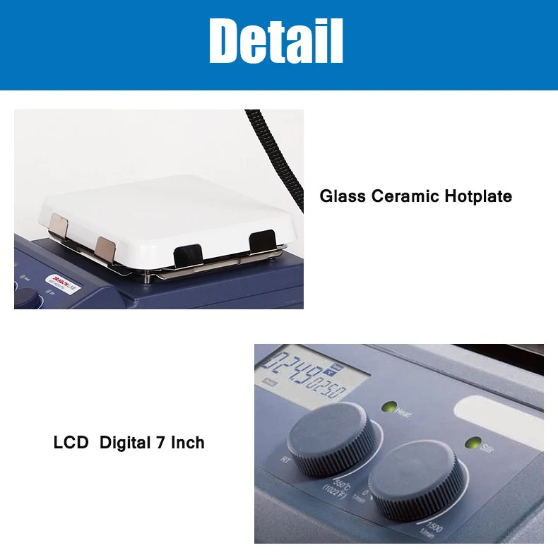 IKEME Magnetic Stirrers Heating Temperature Up to 550&deg;C Electric Stirrers MS7-H550-pro Laboratory Equipmen Hot