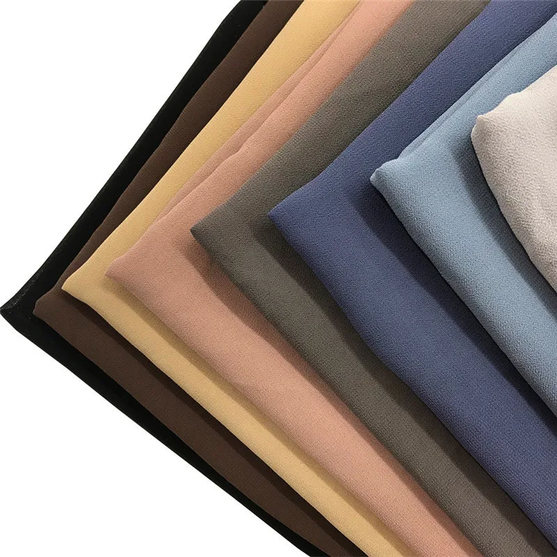 H459c264649144116a671ebf7093037f6C 70x180cm bubble chiffon Muslim headscarf for women solid color hijab scarf shawls and wraps hijab femme Musulman kopftuch Mallzona