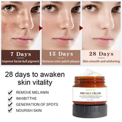 50ml Freckle Cream Whitening Face Cream for Dark Skin Brighten Skin Tone Fade Dark Spots Melanin Correct Pigmentation Skin Care